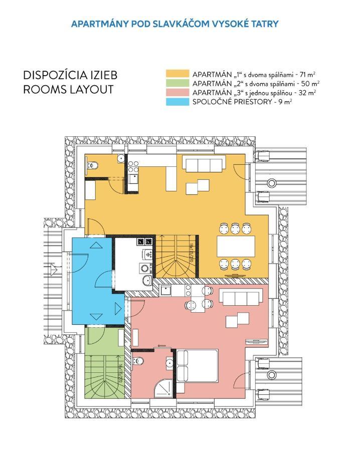 Veľký Slavkov Apartmany Pod Slavkacom - Vysoke Tatry מראה חיצוני תמונה